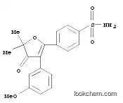Molecular Structure of 301692-88-6 (4-(3-(3-methoxyphenyl)-5,5-dimethyl-4-oxo-4,5-dihydrofuran-2-yl)benzenesulfonamide)